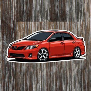 TOYOTA COROLLA 10th generation 2009-2013 Vinyl Sticker
